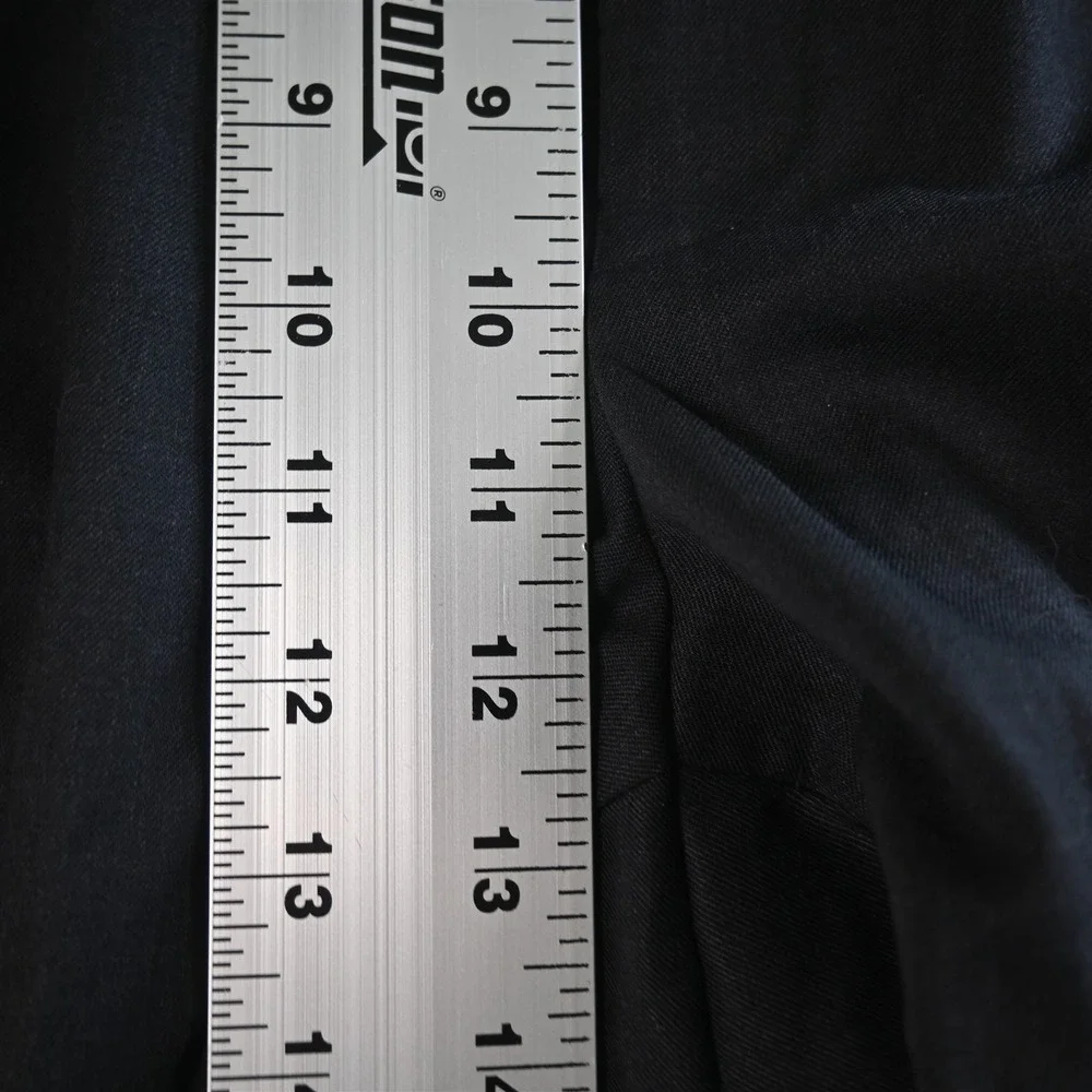 Hart Schaffner Marx 42x28 Charcoal Gray Stretch‎ Wool Pleated Stay Tucked Pants